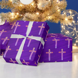 Regalo Papel envuelto para Navidades crucifijos de Reliev