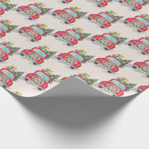 Regalo Papel envuelto para Navidades de autos de Santa Cl