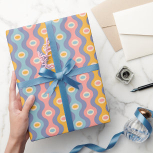 Regalo Papel envuelto para Navidades de estilo retro.