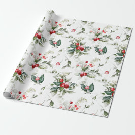Regalo Papel envuelto para Navidades de invierno de Berry