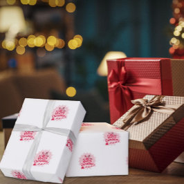 Regalo Papel envuelto para Navidades de manala roja y bla