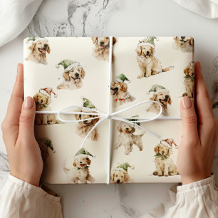 Regalo Papel envuelto para Navidades de perro