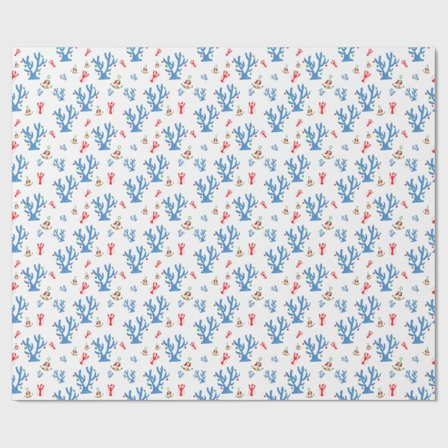 Regalo Papel envuelto para Navidades de playa (Superficie plana)