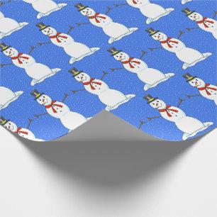 Regalo Papel envuelto para Navidades de Snowman