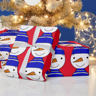 Regalo Papel envuelto para NAVIDADES de SNOWMAN