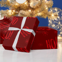 Papel envuelto rojo de vacaciones de los navidades