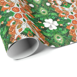 Regalo Papel especial de embalaje con Colores de Irlanda