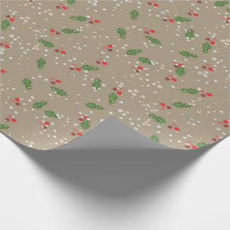 Regalo Papel floral de Navidades tradicionales/clásicos