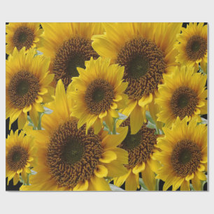 Regalo Papel girasol de envoltura mate