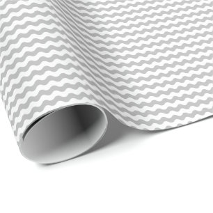 Regalo Papel gris y del blanco fino de las ondas de
