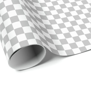 Regalo Papel gris y del blanco medio de los controles de