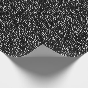 Regalo Papel mínimo de ajuste de puntos de polka negro y