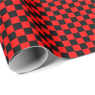 Regalo Papel negro y del rojo medio de los controles de