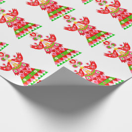Regalo Papel para envolver de aves de Mod Scandi Holiday