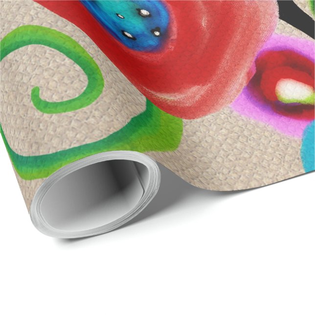 Regalo Papel para envolver de lujo Ranunculus (Esquina del rollo)