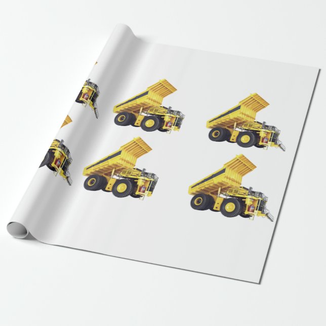 Regalo Papel para envolver de maquinaria pesada (Desenrollado)