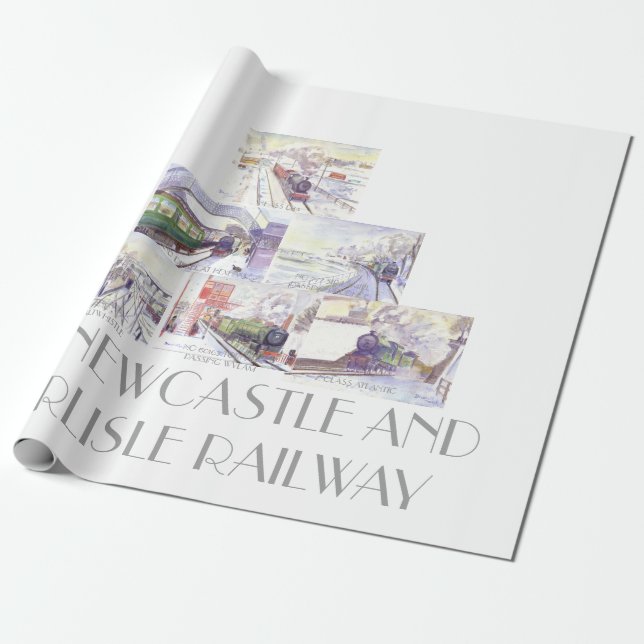 Regalo Papel para envolver de Newcastle y Carlisle (Desenrollado)