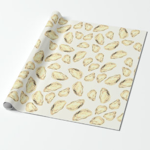Regalo Papel para envolver de ostra de oro // ORO