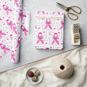 Regalo Papel para envolver el cáncer de mama