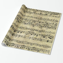 Papel pintado de la hoja de música del Victorian
