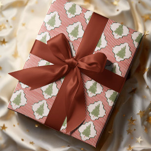 Regalo Papel pintado de Navidad con árbol de Navidad en e