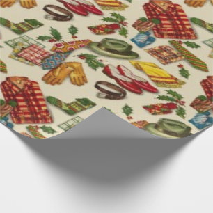 Regalo Papel pintado de Navidad de los años 50