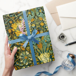 Regalo Papel pintado floral de madreselva Gold de William