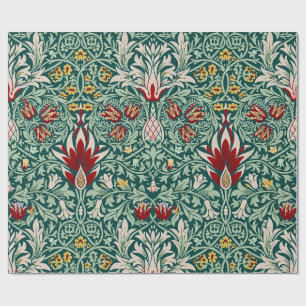 Regalo Papel pintado floral verde bosque de William Morri