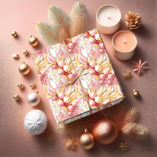Regalo Papel pintado navideño de oro rosa #17 ID1009