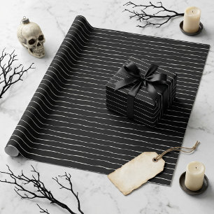Regalo Papel pintado vintage gótico de raya negra para Ha