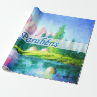 Regalo Papel portugués del abrigo de la montaña del rosa