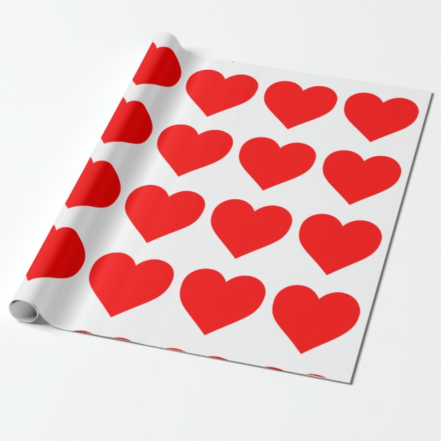 REGALO PAPEL ROMÁNTICO DE RAPAS CARDÍACAS (Desenrollado)