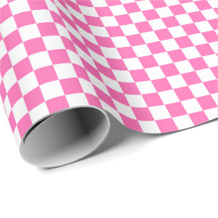 Regalo Papel rosado y del blanco medio de los controles