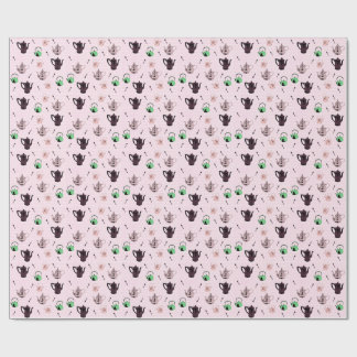 Regalo Papel wraping del modelo de la tetera