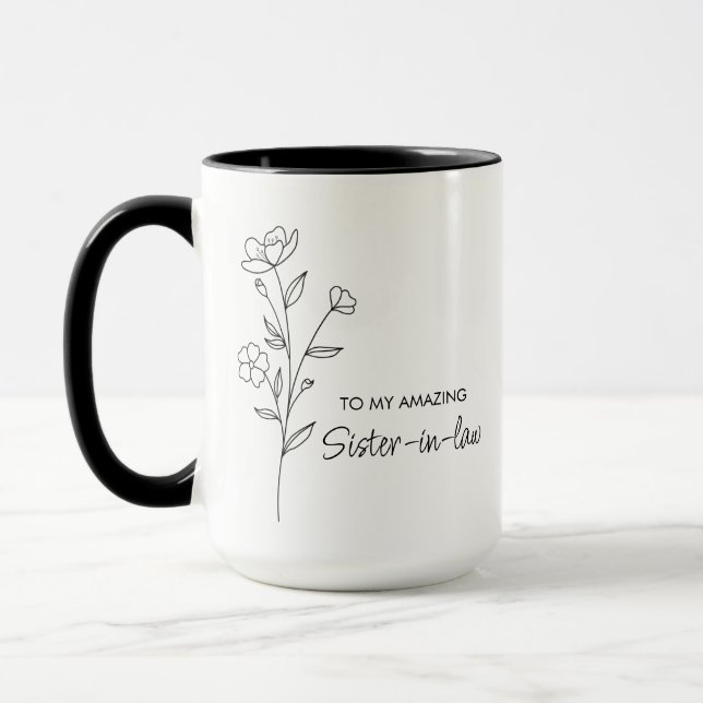 Regalo para Cuñada Taza Cuñada Hermana de (Izquierda)