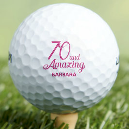 Regalo para el 70 cumpleaños pelotas de golf 70 y 