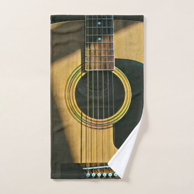 Regalo para el guitarrista musical (Toalla de mano)