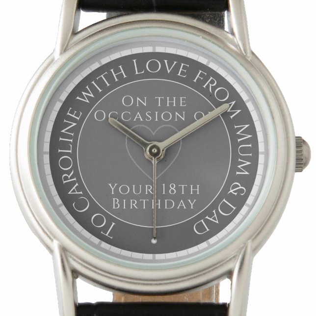 Regalo para hija en su 18º reloj de cumpleaños (Subido por el creador)