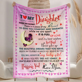 Regalo para la hija, para la manta de la fiesta de