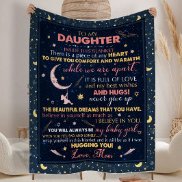 Regalo para la hija, para la manta de la fiesta de