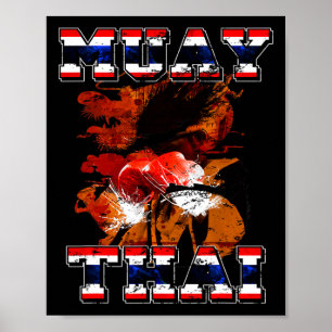 Regalo para luchador de boxeo tailandés arte de Mu