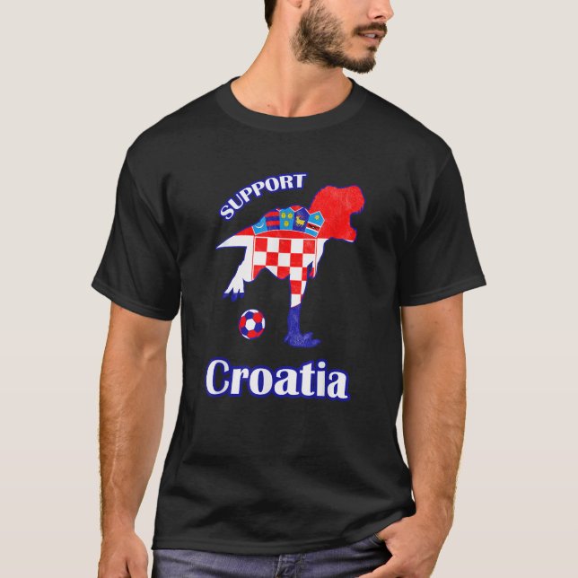 Regalo para niños de T Rex Support Jersey Croatia  (Anverso)