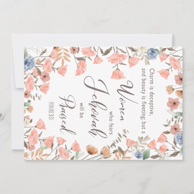 Regalo para tarjeta de esposa JW Elders (Anverso)