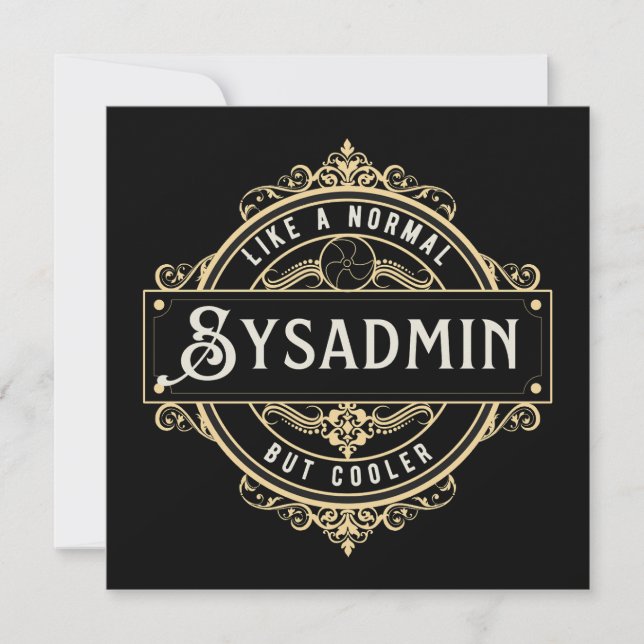 Regalo para trabajo de Sysadmin - Negocio de Sysad (Anverso)