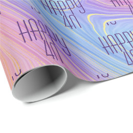 Regalo Pastel de papel de envolvimiento de natación en el