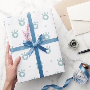 Regalo Patas lindas del mascota con el papel de embalaje