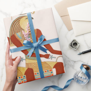 Regalo Patrón de arte de la Antigua Egipto Papel de ajust