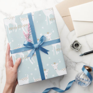 Regalo Patrón de ciervos - Papel de envoltura de Navidad