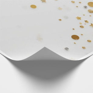 Regalo Patrón de confeti de papel de oro de lujo   Celebr