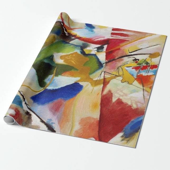 Regalo Patrón de diseño de pintura de arte Papel de ajust (Desenrollado)